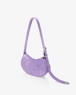 Find Kapoor Belty Bag 25 Crinkled Tote Women's Shoulder Bags Purple | YEC8314CZ