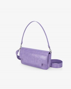 Find Kapoor Lia Bag 27 Crinkled Tote Women's Crossbody Bags Purple | NSY1064HG