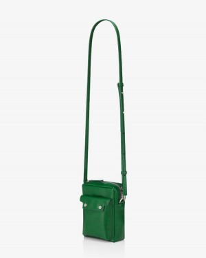 Find Kapoor Marc Bag 12 Crinkled Tote Women's Phone Bag Green | TXY4981RE