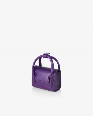 Find Kapoor Marty Bag 12 Crinkled Tote Women's Crossbody Bags Purple | OJU408LE