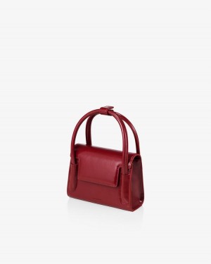 Find Kapoor Marty Bag 18 Crinkled Tote Women's Crossbody Bags Red | QFX8539YG