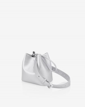 Find Kapoor Pingo Bag 20 Basic Belty Set Tote Women's Bucket Bags Silver | WSX1852ID