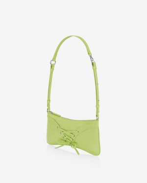 Find Kapoor Ribbon Tie Tote Women's Shoulder Bags Green | DQX3275AI