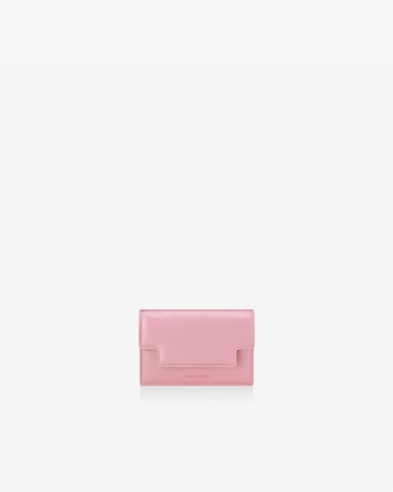 Find Kapoor Marty Card Crinkled Tote Women's Wallets Pink | IYP511YV