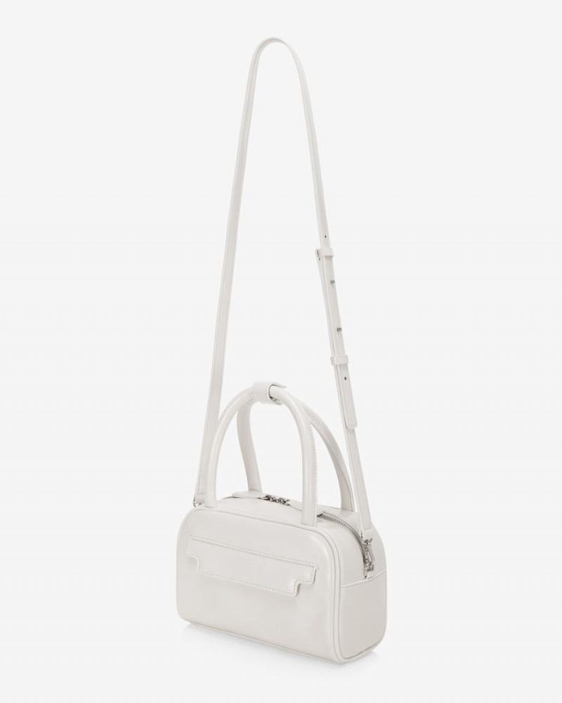 Find Kapoor Marty Laura Bag 21 Crinkled Tote Women's Crossbody Bags White | CHE7985ZV