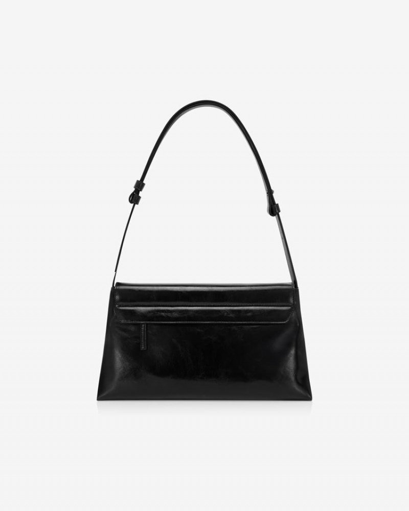 Find Kapoor Marty Lizzi Bag 34 Crinkled Tote Women's Shoulder Bags Black | ZHF1243ZT