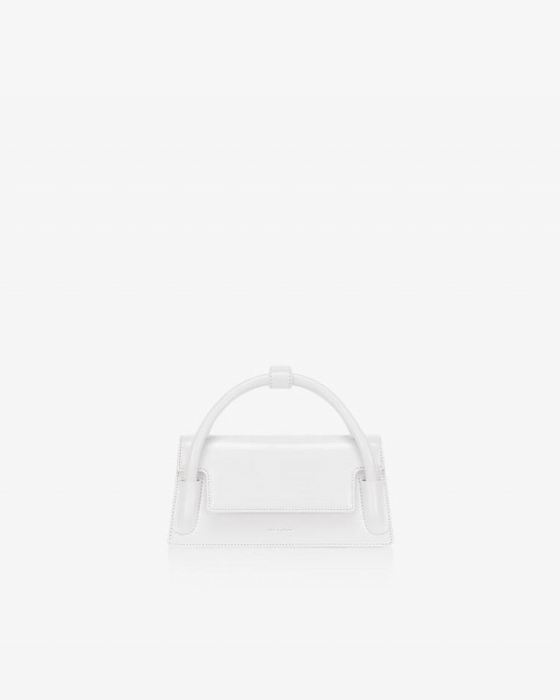 Find Kapoor Marty Wedge Bag 22 Crinkled Tote Women's Crossbody Bags White | TOS744PR