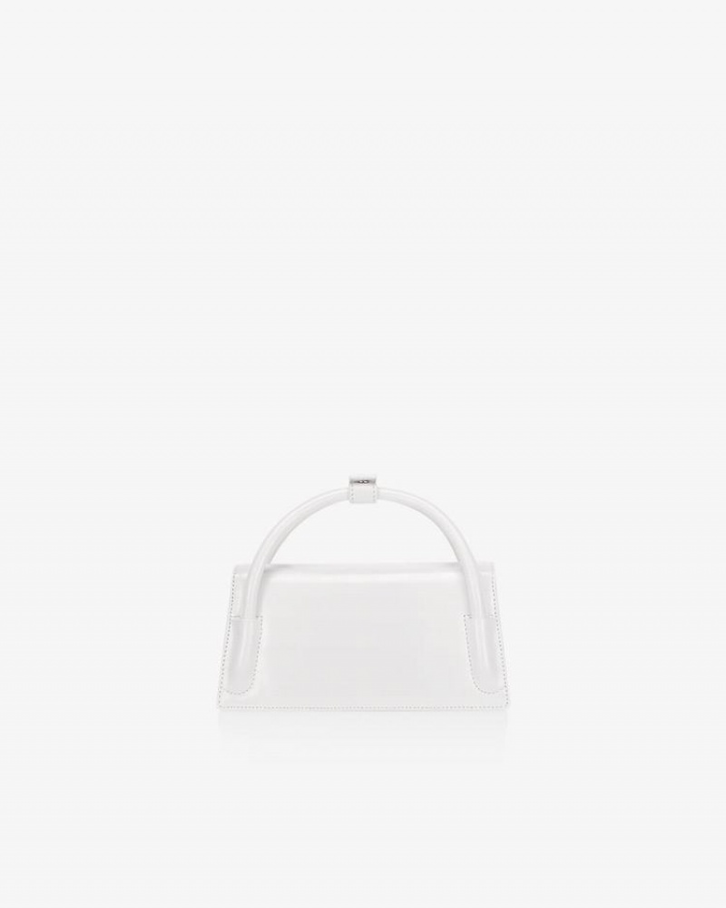 Find Kapoor Marty Wedge Bag 22 Crinkled Tote Women's Crossbody Bags White | TOS744PR