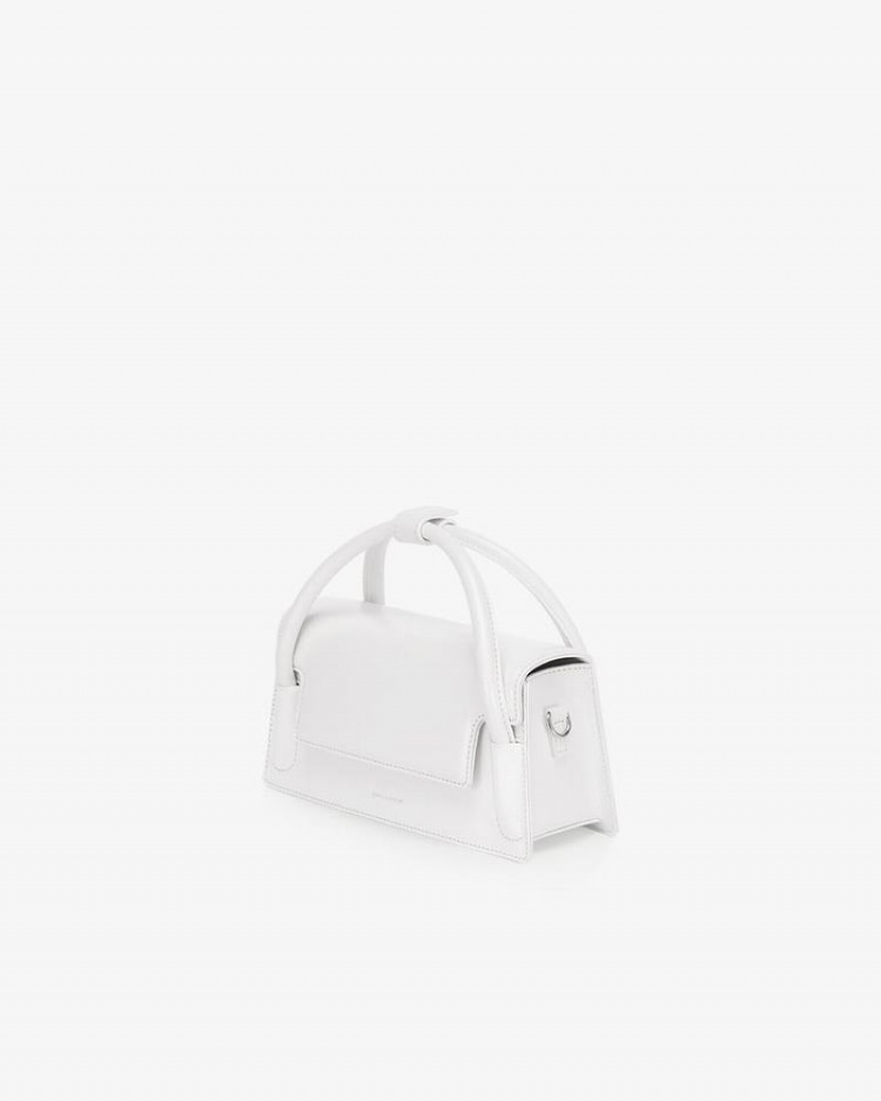 Find Kapoor Marty Wedge Bag 22 Crinkled Tote Women's Crossbody Bags White | TOS744PR