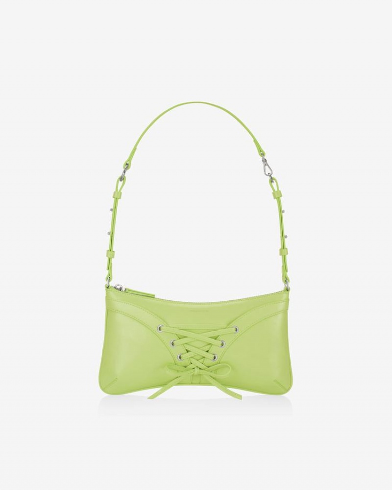 Find Kapoor Ribbon Tie Tote Women's Shoulder Bags Green | DQX3275AI