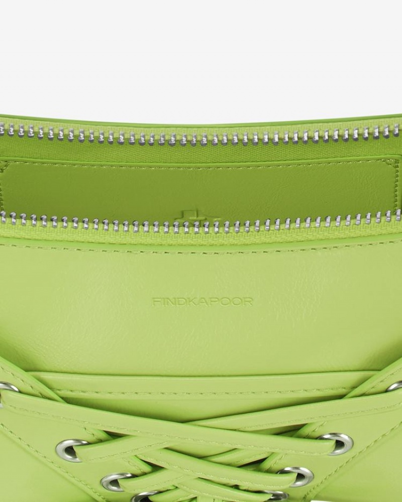 Find Kapoor Ribbon Tie Tote Women's Shoulder Bags Green | DQX3275AI